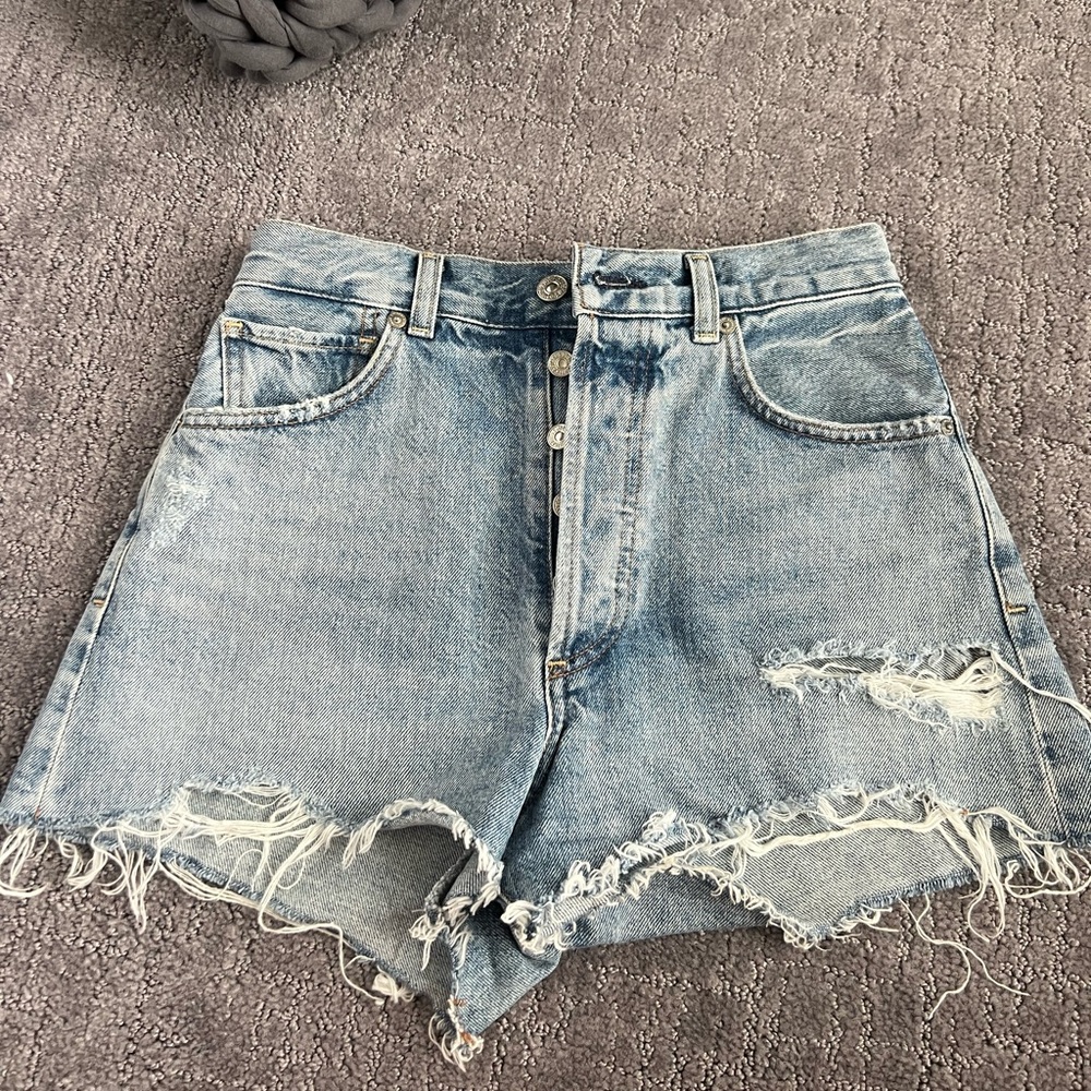 Citizens of humanity blue Jean shorts size 24